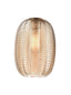 Franklite Lighting Chevron Amber Glass 180mm x 250mm House of Isabella UK