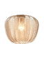 Franklite Lighting Chevron Amber Glass 230mm x 180mm House of Isabella UK