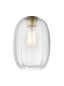 Franklite Lighting Chevron Clear Glass 180mm x 250mm House of Isabella UK