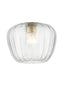 Franklite Lighting Chevron Clear Glass 230mm x 180mm House of Isabella UK