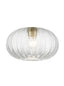 Franklite Lighting Chevron Clear Glass 260mm x 160mm House of Isabella UK