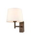 Franklite Lighting Christie wall light in brushed brown House of Isabella UK