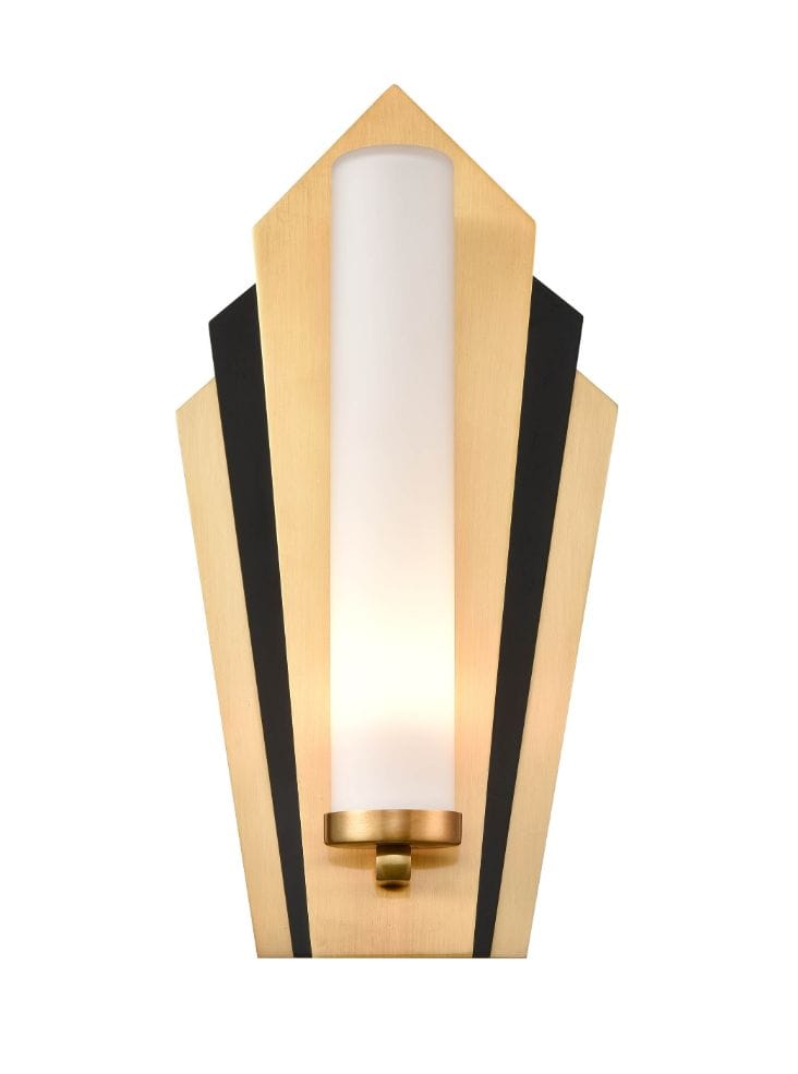 Franklite Lighting Chrysler wall light - Black / Gold House of Isabella UK