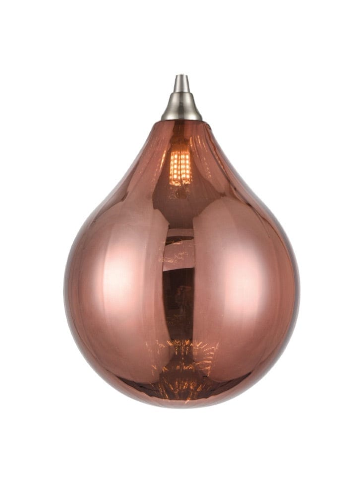 Franklite Lighting Copper Perry Glass Large House of Isabella UK