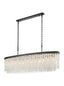 Franklite Lighting Coral 12lt Oval Pendant in Matt Black House of Isabella UK