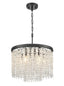 Franklite Lighting Coral 6lt Pendant in matt black House of Isabella UK