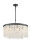 Franklite Lighting Coral 8lt Pendant in matt black House of Isabella UK