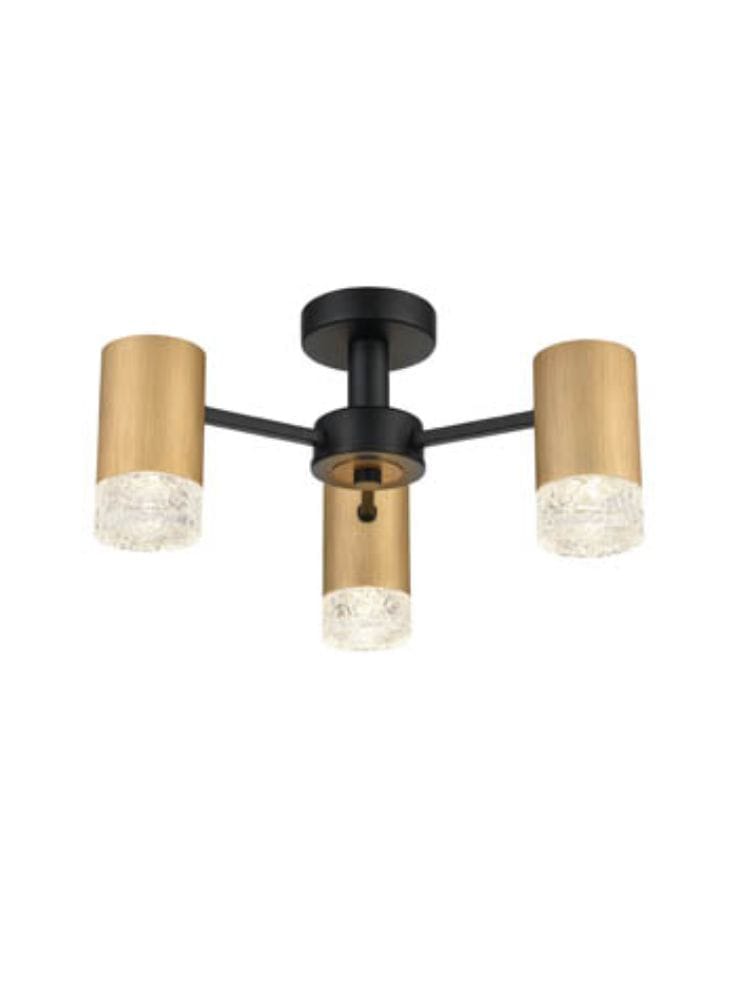 Franklite Lighting Cordelia 3 light Fitting - Gold Colour House of Isabella UK