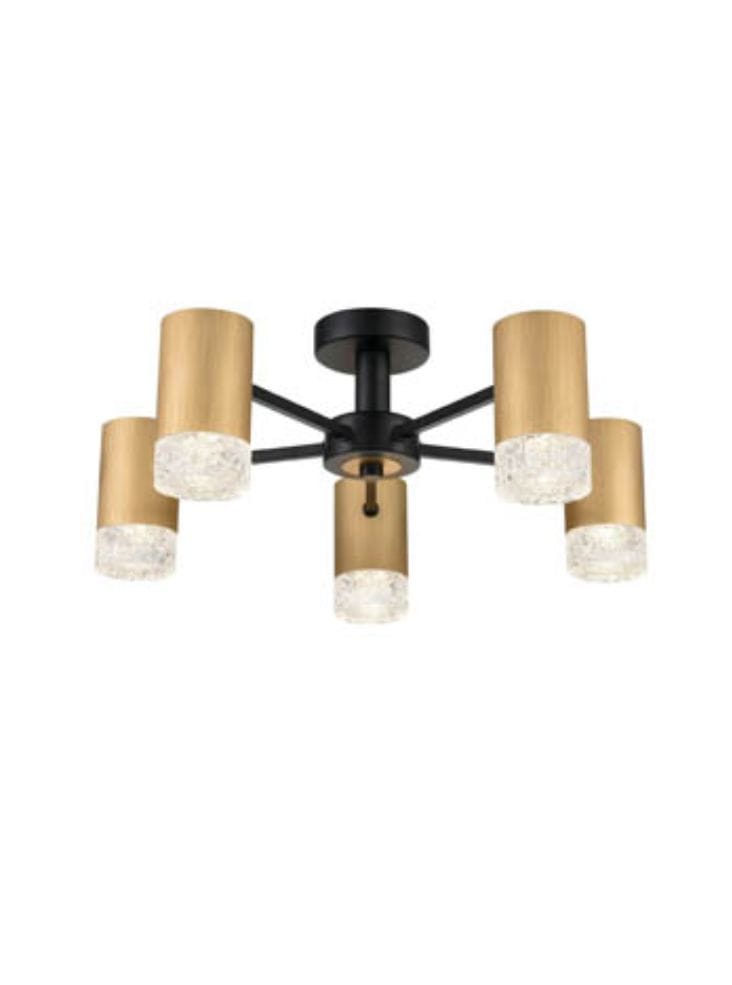 Franklite Lighting Cordelia 5 light Fitting - Gold Colour House of Isabella UK