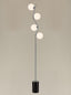 Franklite Lighting Cosmic Floor Lamp satin nickel with opal glass House of Isabella UK