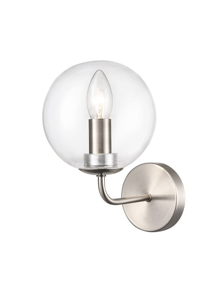 Franklite Lighting Court 1lt Wall Bracket in Satin Nickel House of Isabella UK