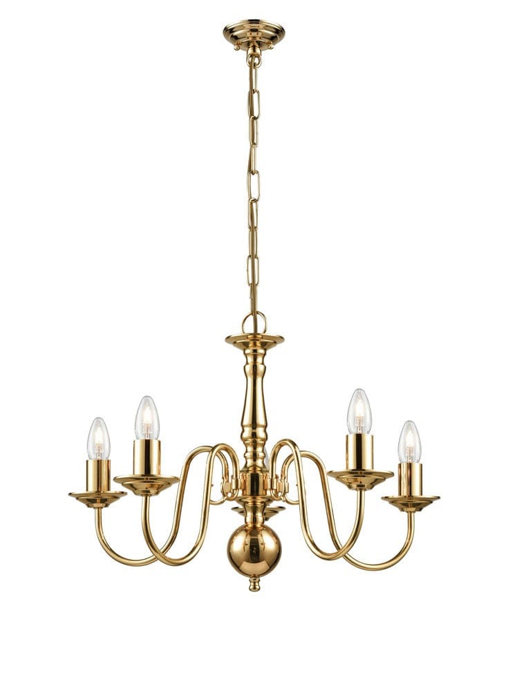 Franklite Lighting Delft 5lt Fitting House of Isabella UK