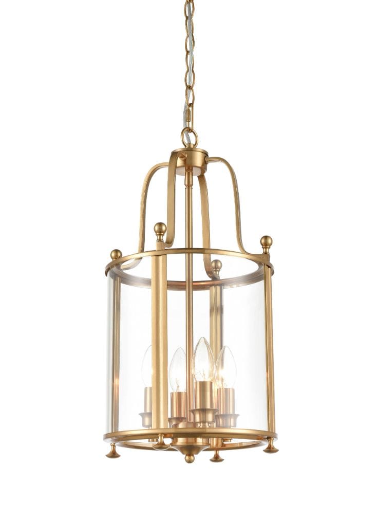 Franklite Lighting Drayton 4 light Lantern - Antique Brass House of Isabella UK