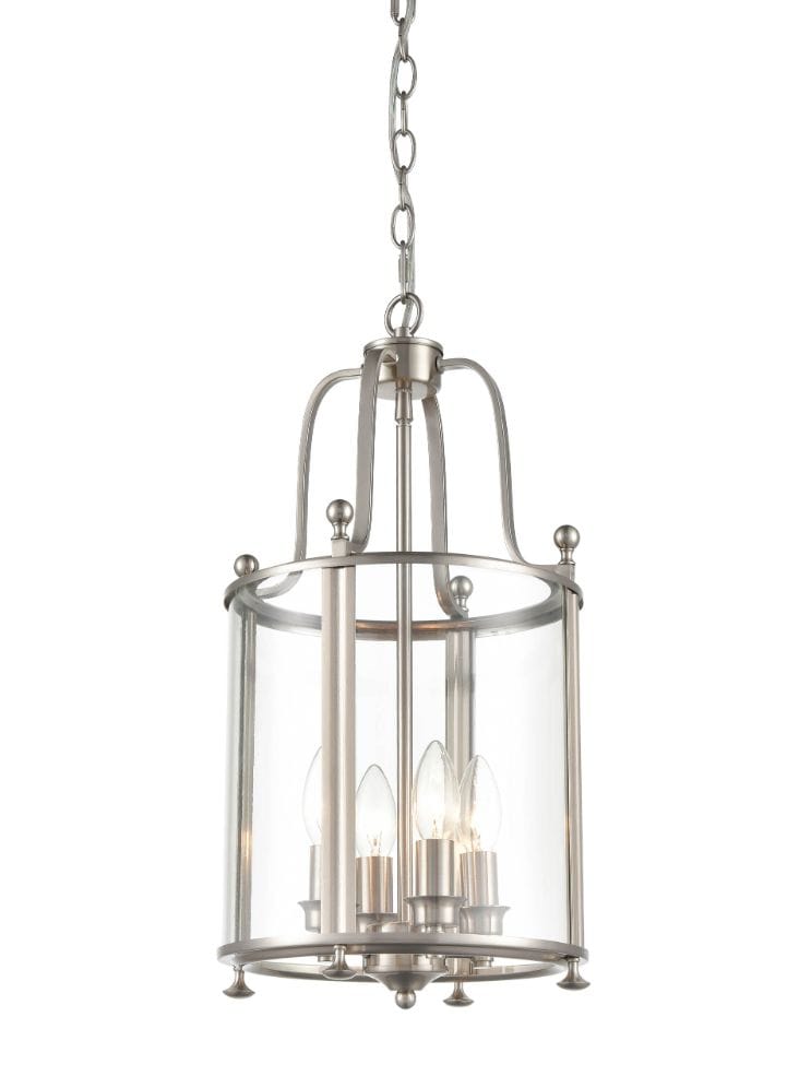 Franklite Lighting Drayton 4 light Lantern - Satin Nickel House of Isabella UK