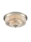 Franklite Lighting Emerson Satin Nickel Flush Ceiling Fitting House of Isabella UK