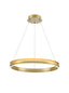 Franklite Lighting Eternity 600mm Satin Brass LED Pendant House of Isabella UK