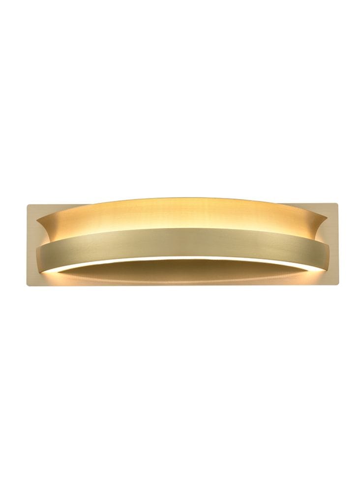 Franklite Lighting Eternity Satin Brass LED Wall Light House of Isabella UK
