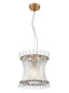 Franklite Lighting Ethereal 1lt Pendant in Aged Brass House of Isabella UK