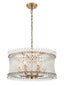 Franklite Lighting Ethereal 6lt Pendant in Aged Brass House of Isabella UK