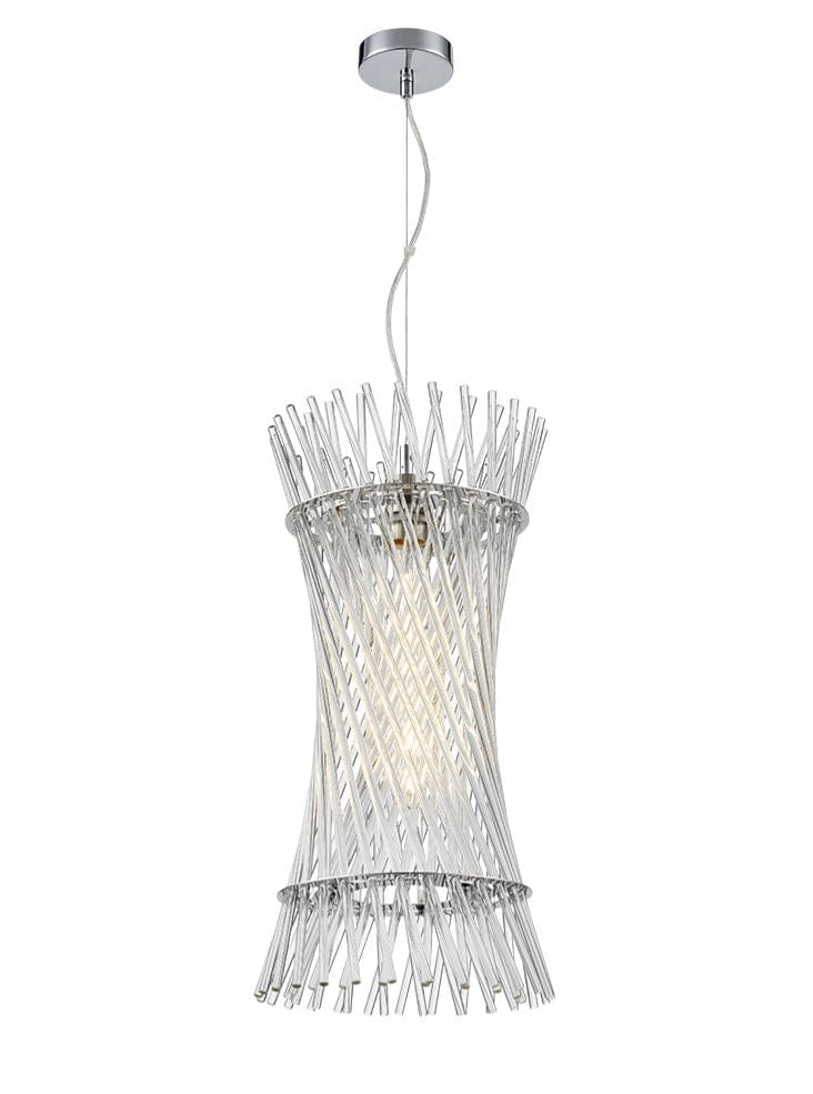 Franklite Lighting Ethereal Chrome Pendant House of Isabella UK