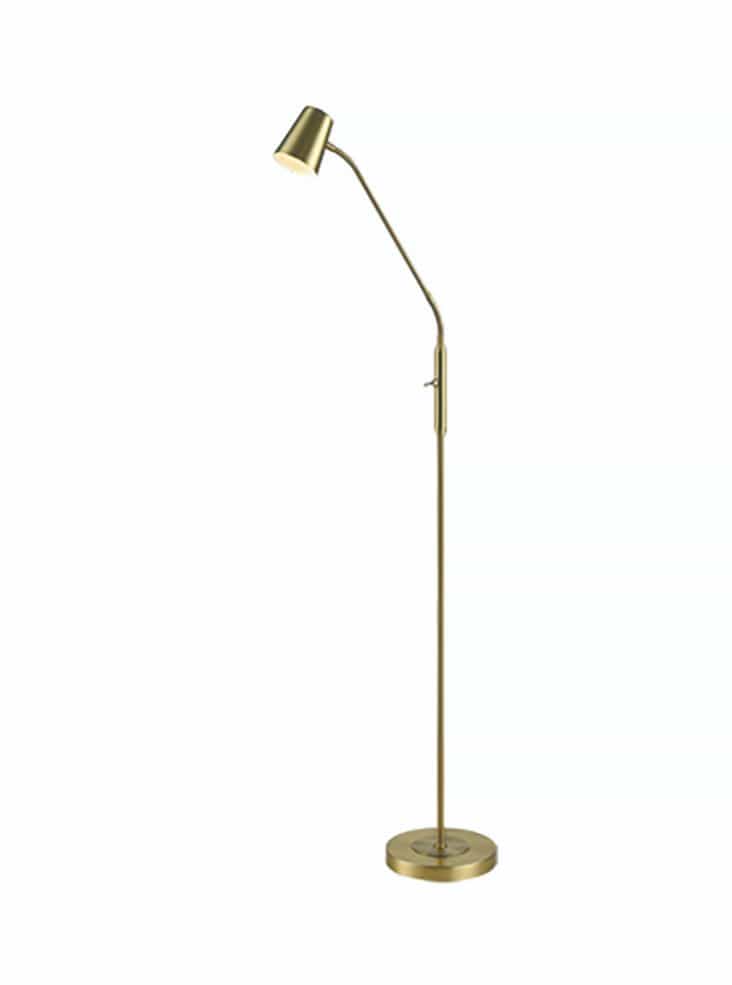 Franklite Lighting Floor Reading/Craft Lamp With Flexible Arm - Bronze House of Isabella UK