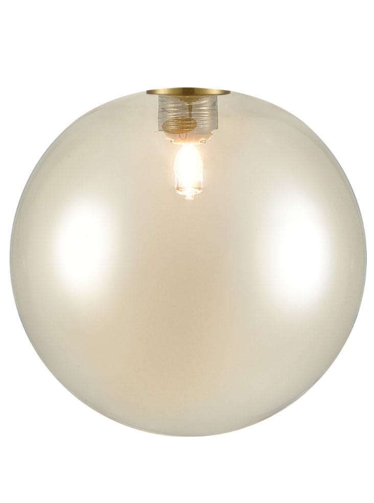 Franklite Lighting Galaxy 200mm Amber Sphere House of Isabella UK