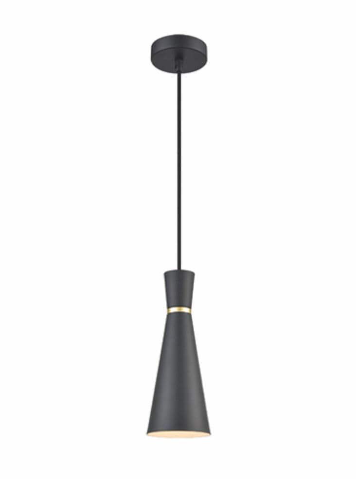 Franklite Lighting Happy 100mm Pendant - Black House of Isabella UK