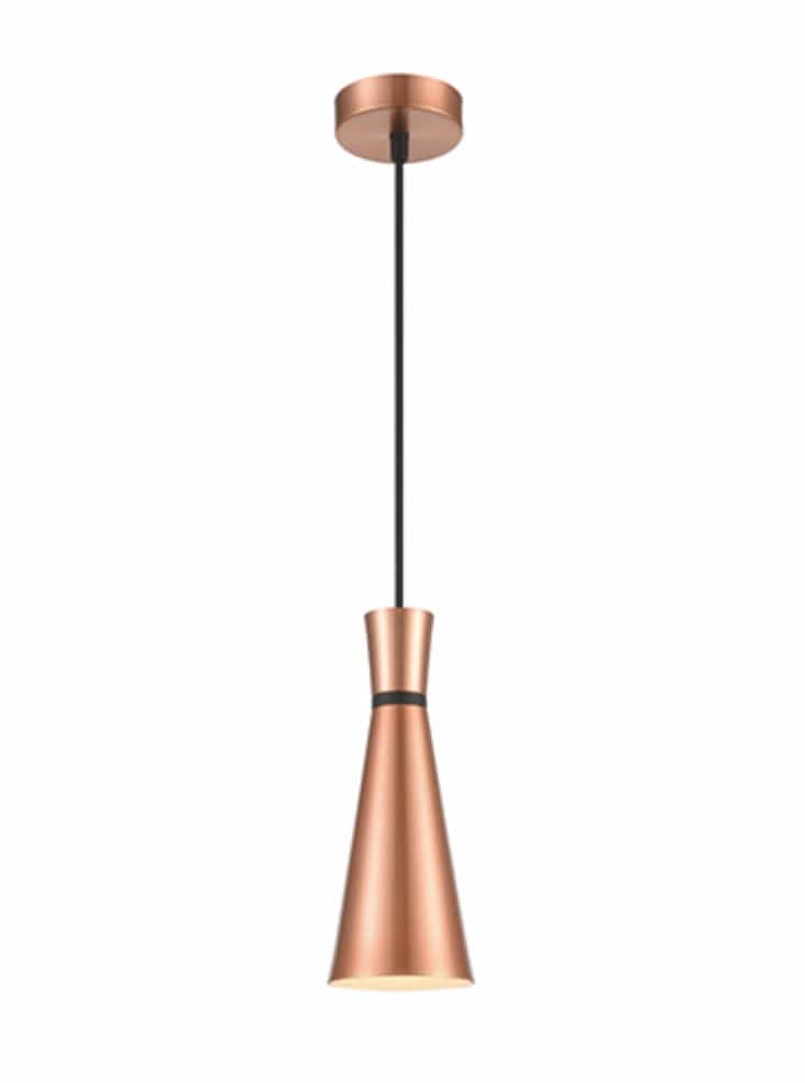 Franklite Lighting Happy 100mm Pendant - Copper House of Isabella UK