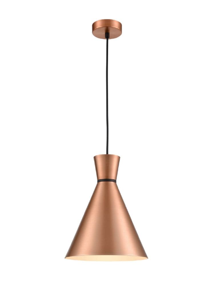 Franklite Lighting Happy 250mm Metal Pendant - Copper House of Isabella UK