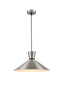 Franklite Lighting Happy 400mm Metal Pendant - Satin Nickel House of Isabella UK