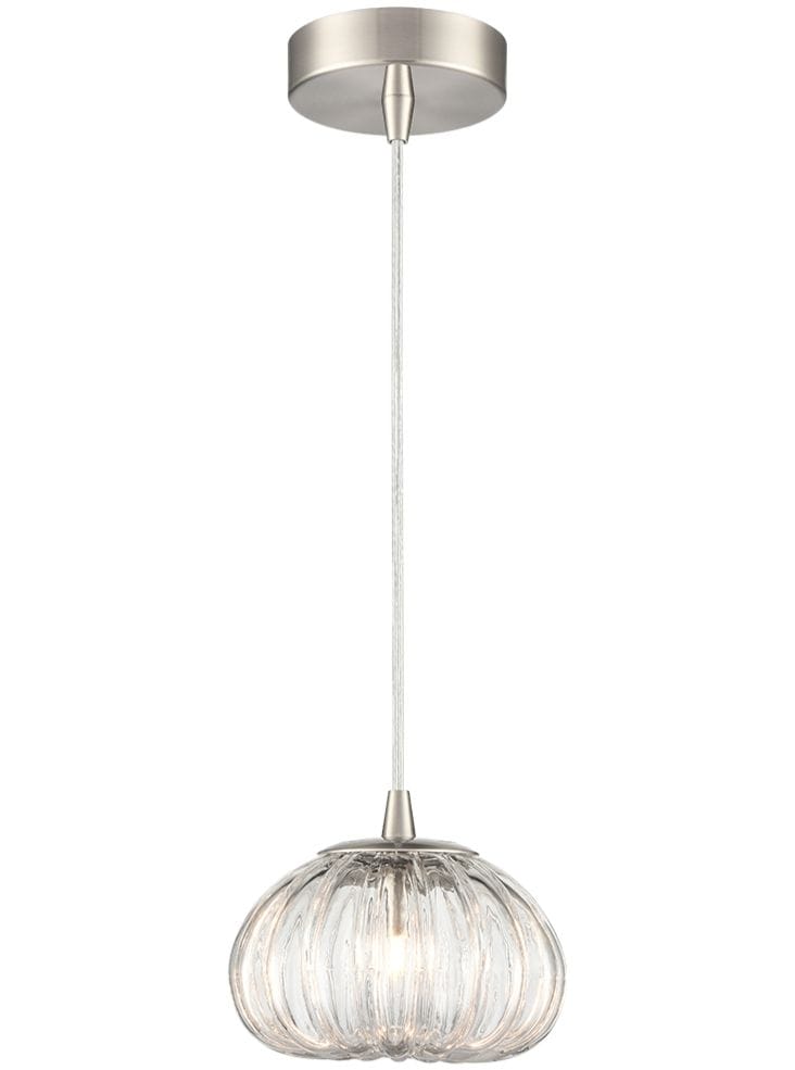 Franklite Lighting Harvest Pendant satin nickel House of Isabella UK