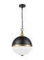 Franklite Lighting Hemisphere Large Pendant - Black / Gold House of Isabella UK