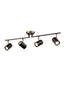 Franklite Lighting Hollywood 4lt Copper Spot House of Isabella UK