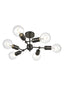 Franklite Lighting Impact 6 light Fitting - Gunmetal House of Isabella UK