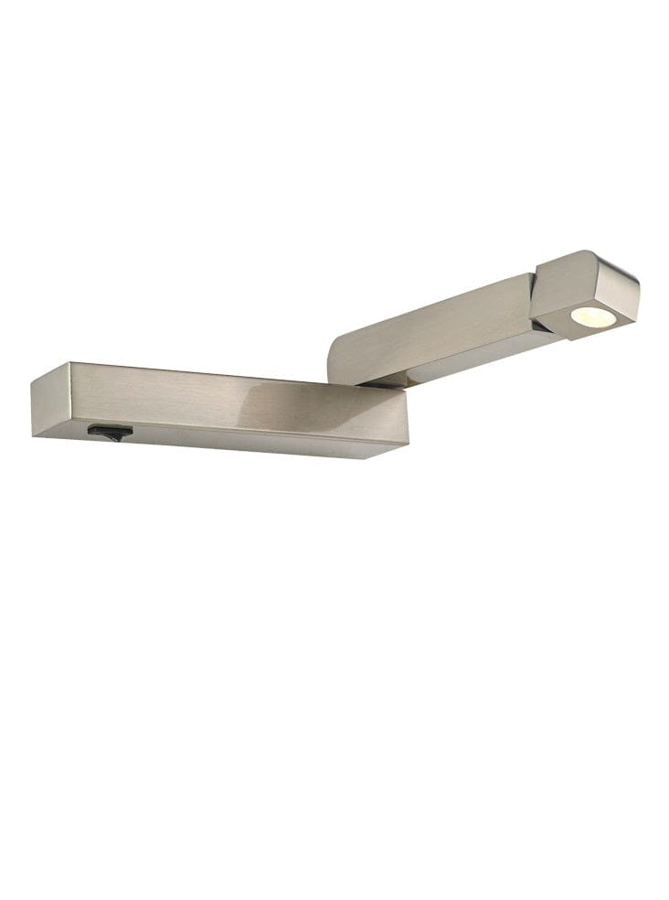Franklite Lighting LED Reading Light (Right) - Satin Nickel House of Isabella UK