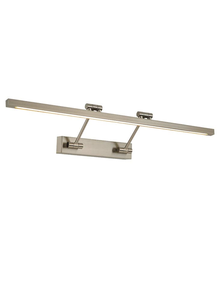 Franklite Lighting LED Square section Picture light 16W - Satin Nickel House of Isabella UK