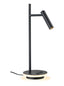 Franklite Lighting Lewis LED desk lamp with illuminated base - Black House of Isabella UK
