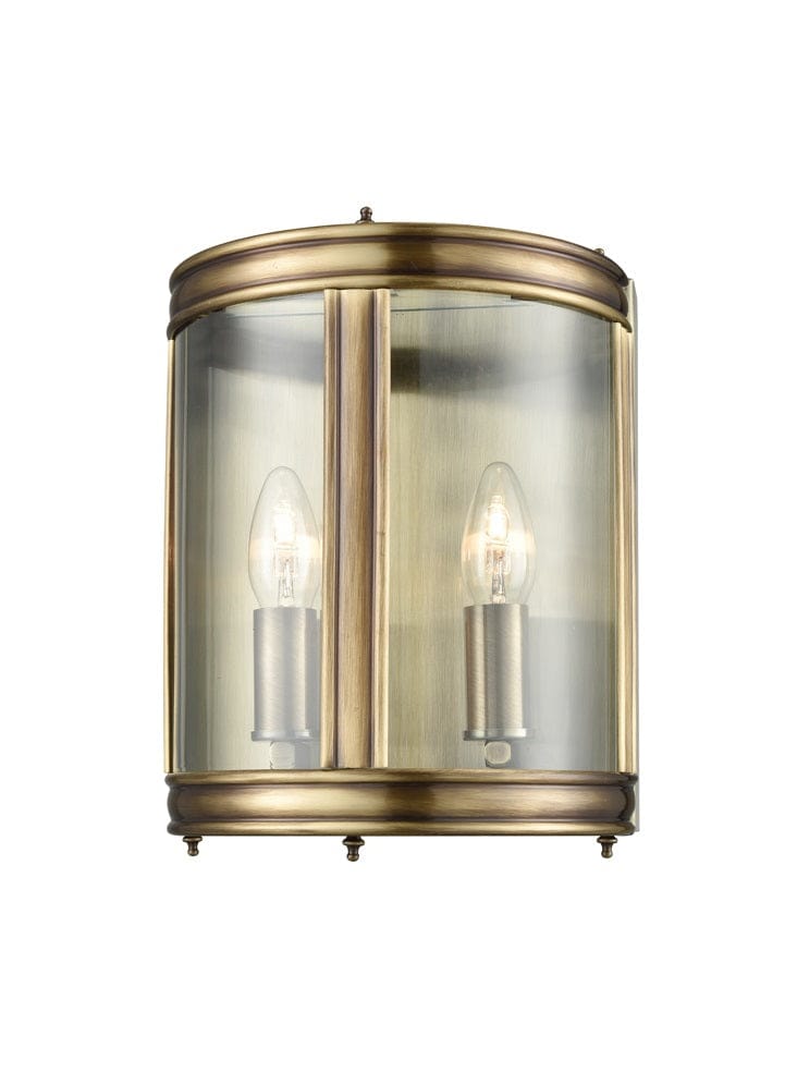 Franklite Lighting Marlow half wall lantern - Bronze House of Isabella UK