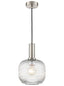 Franklite Lighting Mezcla Pendant satin nickel with clear glass House of Isabella UK