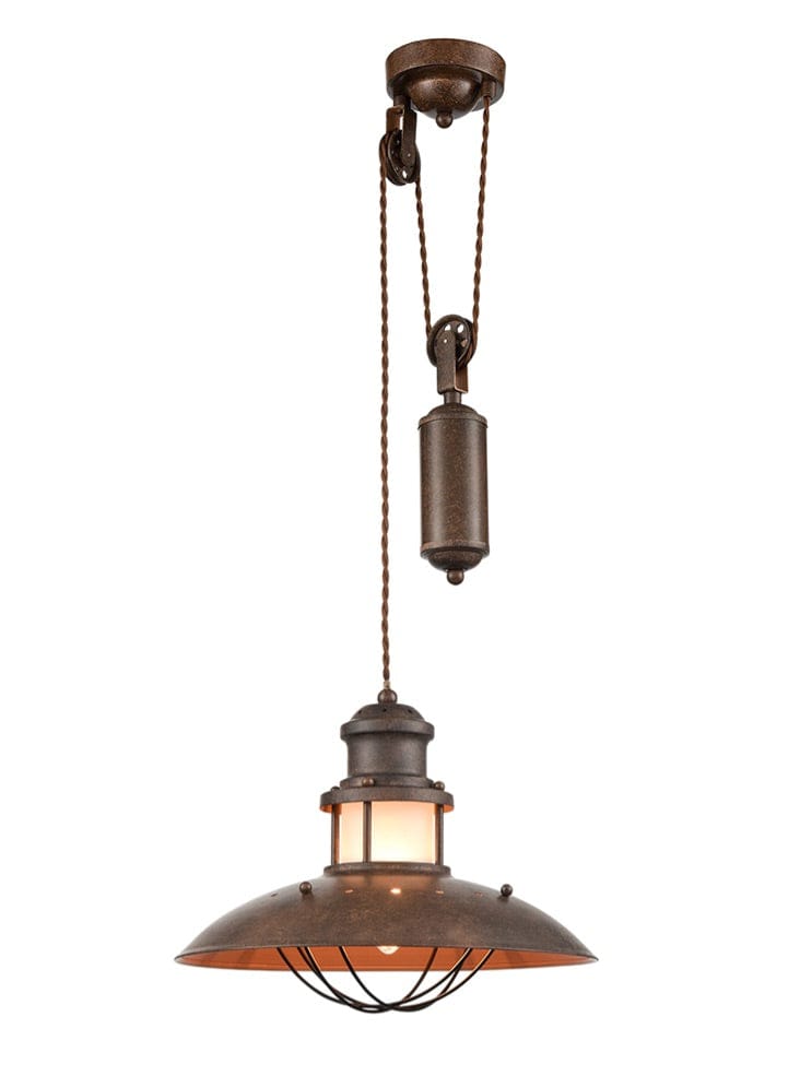 Franklite Lighting Newton Bronze Rise and Fall Pendant House of Isabella UK