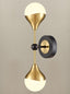 Franklite Lighting Nexus 2lt Wall light matt black and aged brass House of Isabella UK