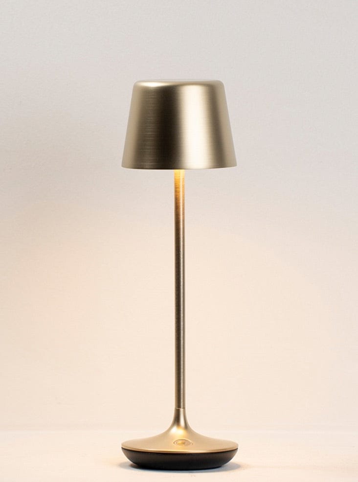 Franklite Lighting Nomad Portable Table Lamp in Brushed Brass H250mm House of Isabella UK