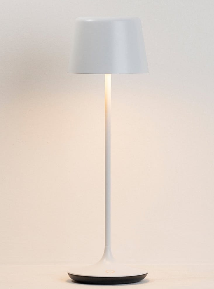 Franklite Lighting Nomad Portable Table Lamp in Matt White H360mm House of Isabella UK