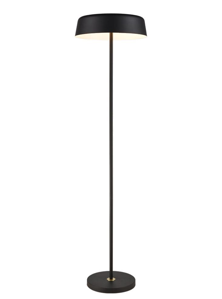 Franklite Lighting Otto Matt Black Floor Lamp House of Isabella UK