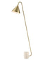 Franklite Lighting Paisley Satin Brass Floor Lamp House of Isabella UK