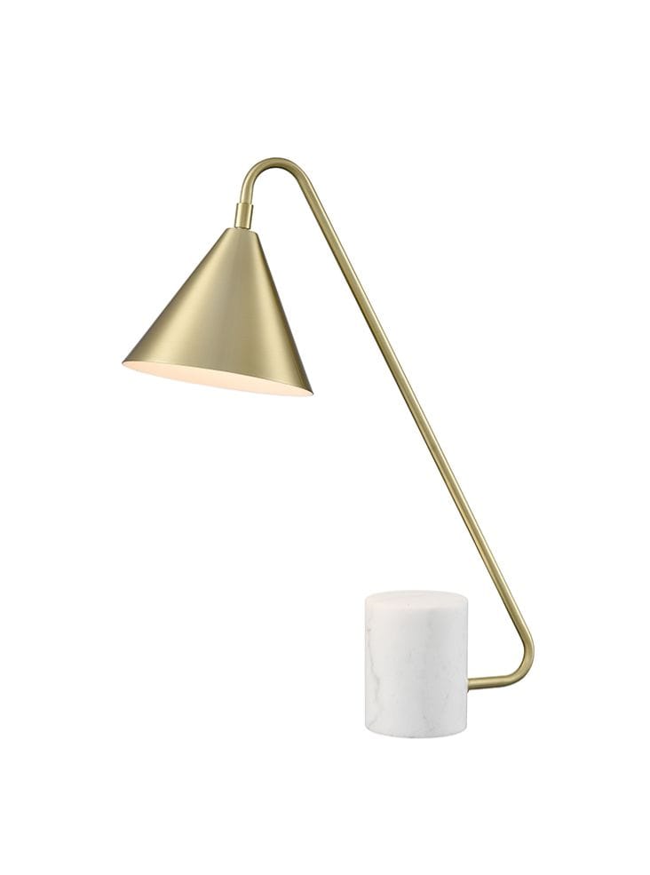 Franklite Lighting Paisley Satin Brass Table Lamp House of Isabella UK