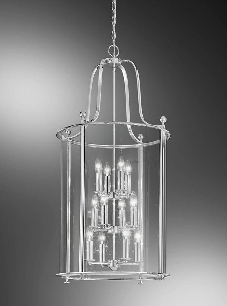 Franklite Lighting Pasillo 12 light Lantern - Chrome House of Isabella UK