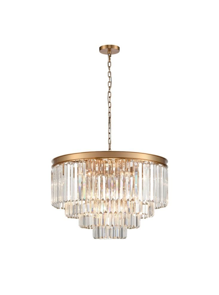 Franklite Lighting Perdita 20lt crystal Pendant House of Isabella UK