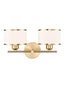 Franklite Lighting Polaris 2lt Wall Bracket in Aged Brass House of Isabella UK