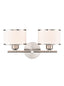 Franklite Lighting Polaris 2lt Wall Bracket in Satin Nickel House of Isabella UK